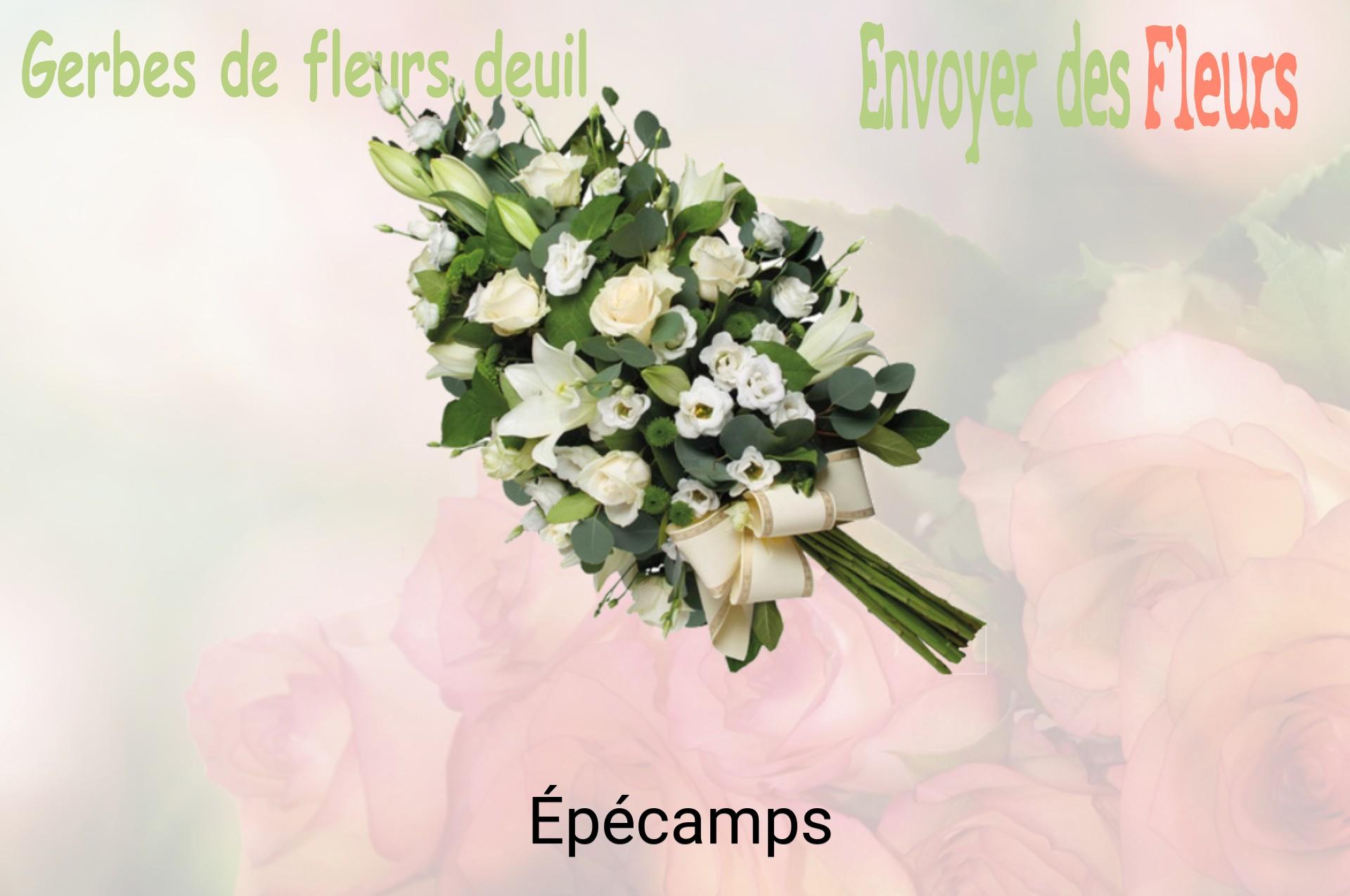 Gerbe de fleurs de deuil livrée à Épécamps